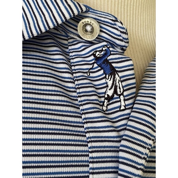 Bobby Jones X-H2O Performance Collection Polo Men’s Lg Striped Short Sleeve - Picture 3 of 6